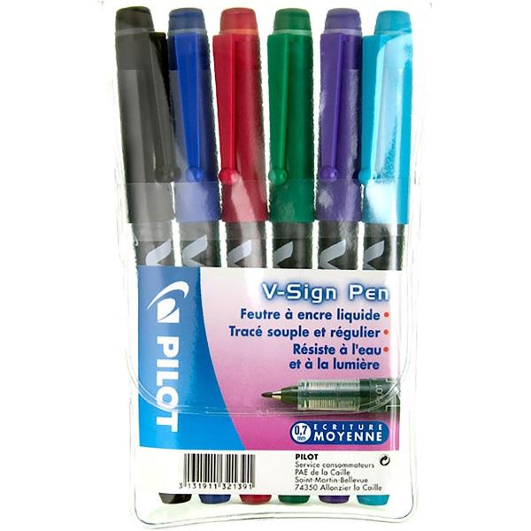 【並行輸入品】Pilot V-sign Stylo-feutre Pointe Moyenne As...