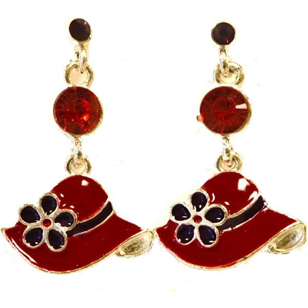 【並行輸入品】Holiday Deals! Little Red Hat Cloisonne Ear...