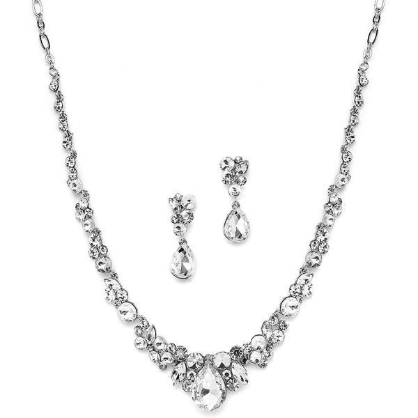 【並行輸入品】FHMZ Rhinestones Necklace and Earring Sets ...