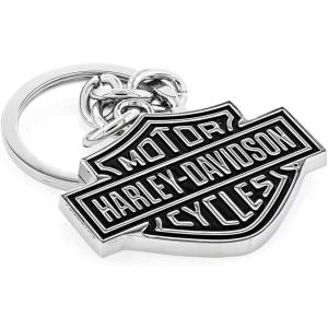 【並行輸入品】ハーレーダビッドソン メタルキーリング 「ブラック B&amp;S ロゴ」 #HDKD14　／...