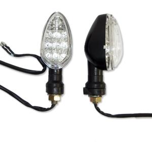 Black LED Motorcycle Turn Signals Pair (2 blinkers) for Honda CB1100 CB1300　並行輸入品｜dep-dreamfactory