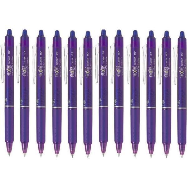 【並行輸入品】Pilot Frixion Clicker 0.7mm Purple (12 Pack...