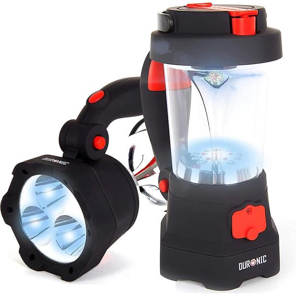 Duronic Hurricane 4 in 1 Rechargeable Wind-Up Lant...