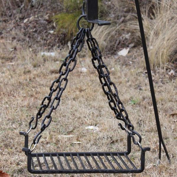 Medieval Style Hand Forged Camping Outdoor Iron Gr...