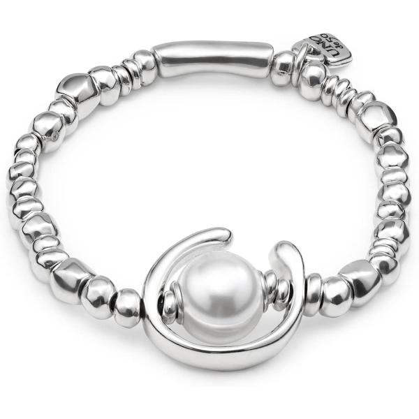 【並行輸入品】ブレスレットUno de 50 Women Silver Plated White P...