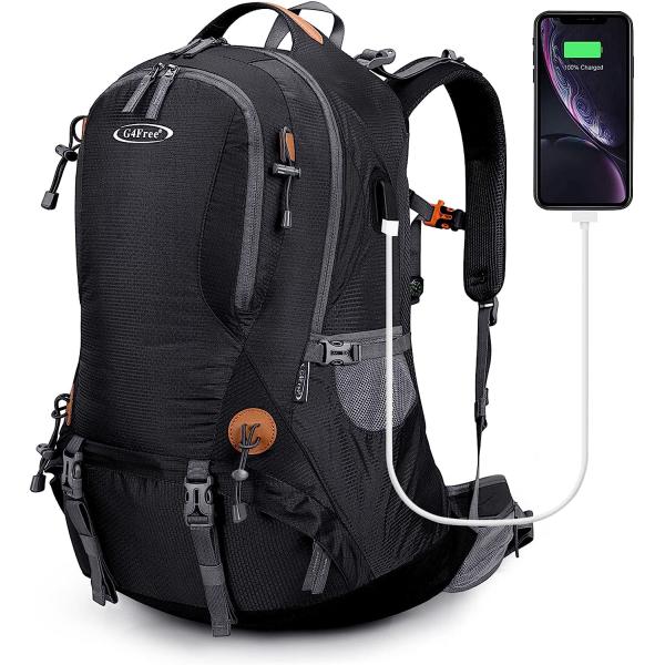 【並行輸入品】[G4Free] 50Lアウトドアリュックキャンプレインカバーとバックパッカーユニセッ...