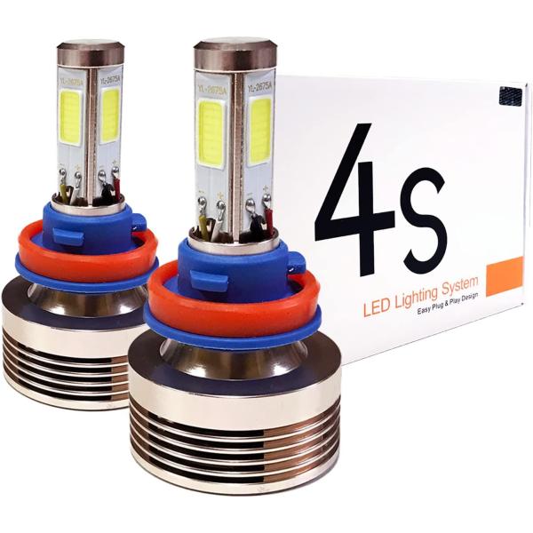 【並行輸入品】SoCal-LED 2X 4S H11 H8ヘッドライト電球LED変換キット80W 8...