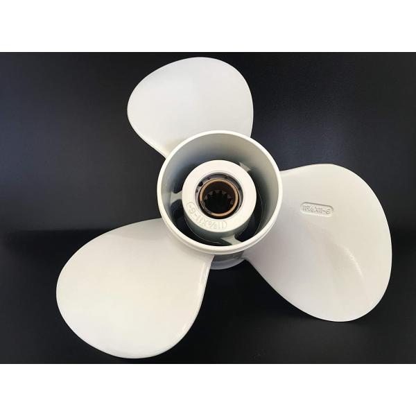 【並行輸入品】ヤマハ船外機用ITACO 11 5/8x11 Gボートアルミニウムプロペラ 40HP ...