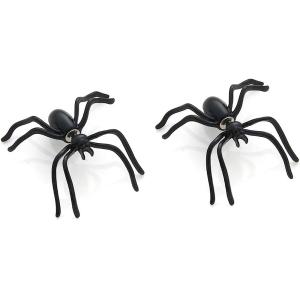 Halloween Fashion 1 Pairs Spider Earrings (Black) ...