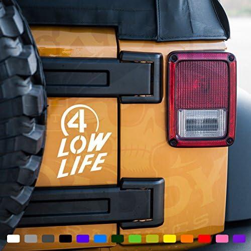 【並行輸入品】Skull Daddy Graphics 4 Low Life Willys ステッカ...
