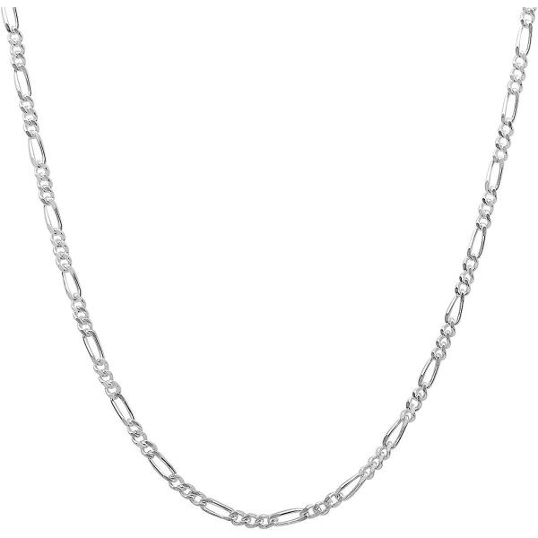 【並行輸入品】925スターリングシルバーイタリア1.6 MMフィガロチェーンネックレスメンズ&amp;レディ...