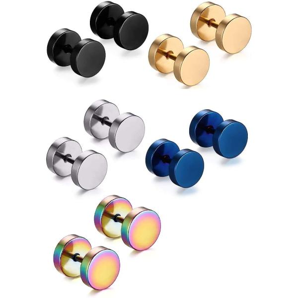 【並行輸入品】ModestLuxury プリミム チタンスチールスタッドピアス 5組 メンズ レディ...