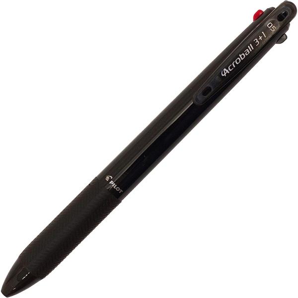 多機能ペン アクロボール3+1 3色ボールペン(黒・赤・青) 0.5mm+シャープ【ブラック】 BK...