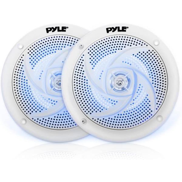Pyle Marine Speakers - 4 Inch 2 Way Waterproof and...
