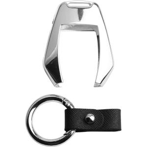 【並行輸入品】メルセデスベンツキーFobカバーメタル mercedes benz シルバー 497　