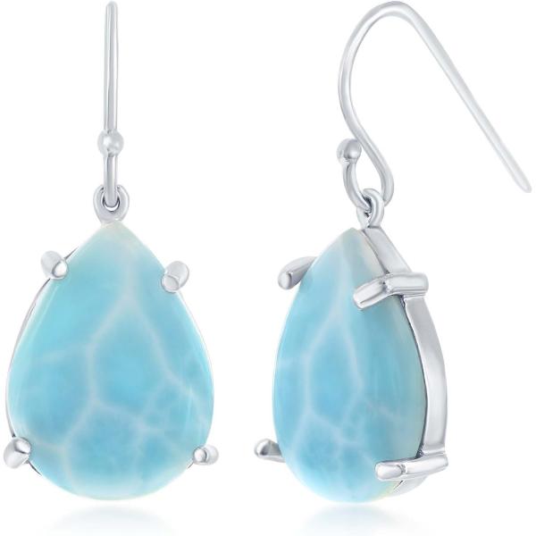 【並行輸入品】Beaux Bijoux スターリングシルバー ブルーラリマーイヤリング レディース ...