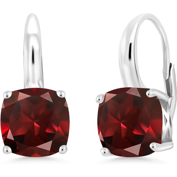【並行輸入品】Gem Stone King 5.48カラット 天然 ガーネット ピアス レディース ...