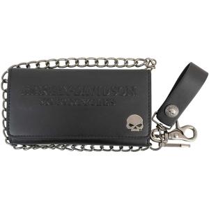 【並行輸入品】Harley-Davidson メンズ スカルメダリオン コア バイカー 三つ折り ト...