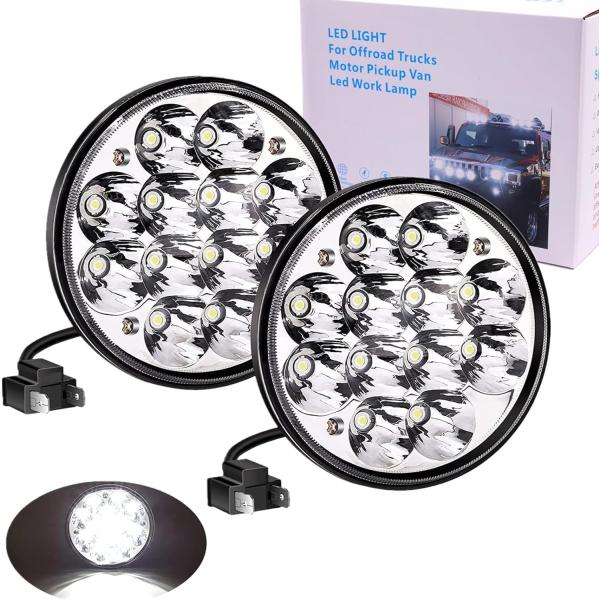 【並行輸入品】ラウンド LED ヘッドライト 135mm Par46 Unity スポットライト ト...