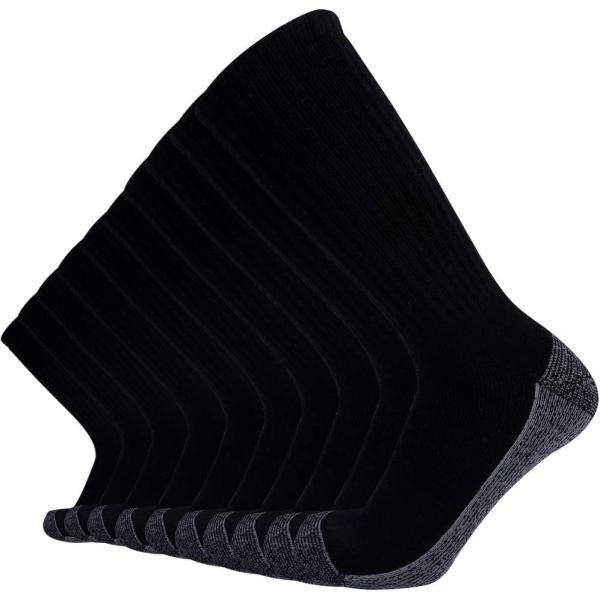 【並行輸入品】Enerwear クルーソックス 10足パック メンズ コットン 吸湿発散性 ヘビーク...