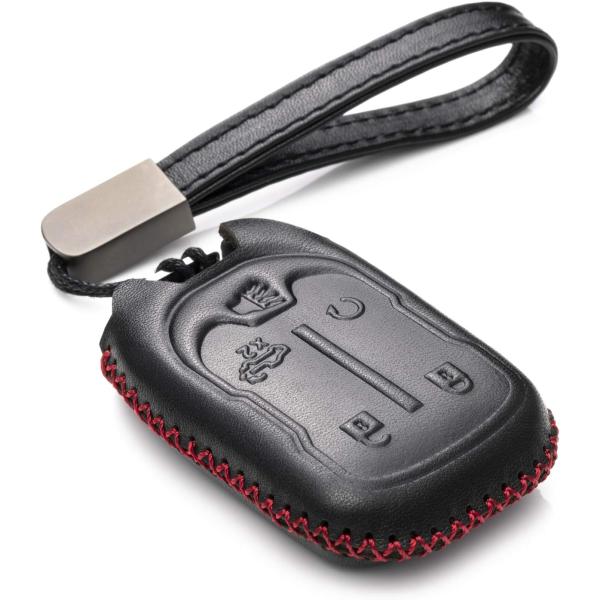 【並行輸入品】Genuine Leather Smart Key Fob Case Cover Pr...