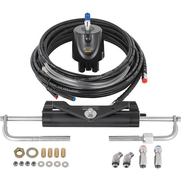 【並行輸入品】Mophorn 150HP 油圧船外機ステアリングキット ボートマリンシステム　
