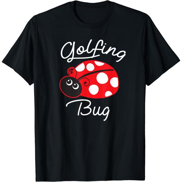 Golfing Bug Funny Ladybug Golf Lover T-Shirt　並行輸入品