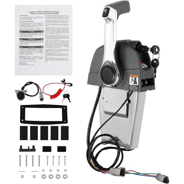 【並行輸入品】Mophorn ボートスロットルコントロール 5006186 サイドマウント 船外リモ...