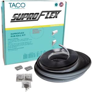 【並行輸入品】Taco Marine V11-9990BBK60-2 SuproFlex Rub Rail Kit - 60' x 2inch x 2