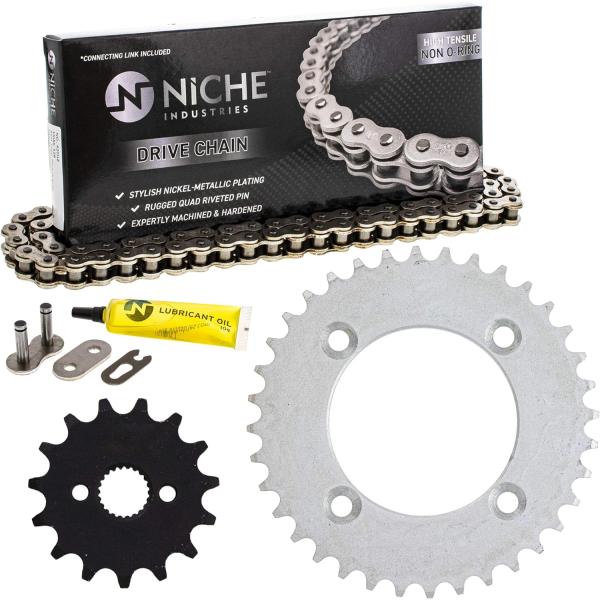 【並行輸入品】NICHE ドライブスプロケットチェーンコンボ ホンダ CRF70 XR70R フロン...