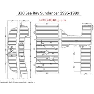 【並行輸入品】ZY 1995-1999 Sea Ray Sundancer 330 Boat Swim Platform & Cockpit EVA