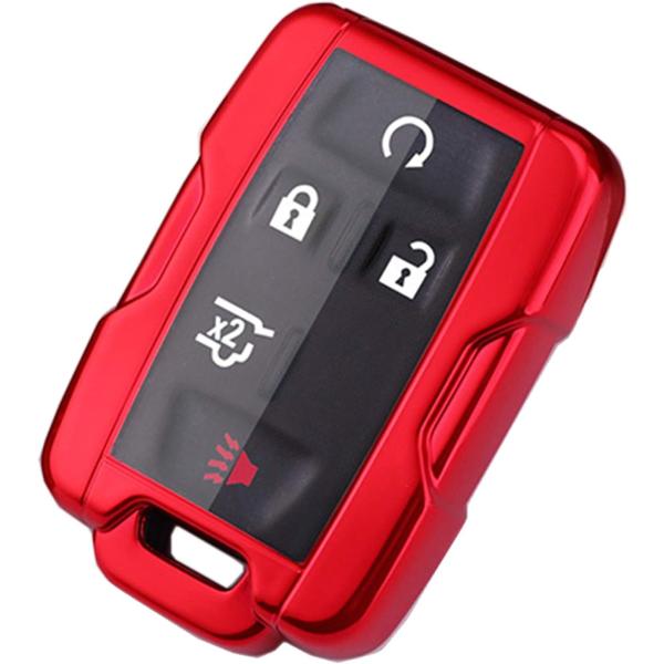 【並行輸入品】ソフトTPUキーフォブカバーケース リモートホルダー スキングローブ シボレー シルバ...