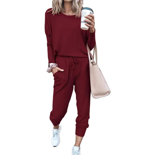 【並行輸入品】PRETTYGARDEN レディース 2023秋 ツーピースアウトフィット 長袖 クル...