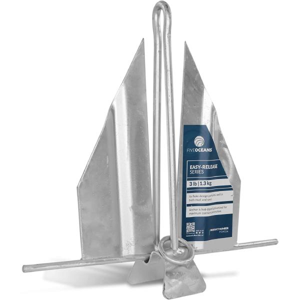 【並行輸入品】Five Oceans FO4554 ダンフォーススタイル フルークアンカー 3ポンド...