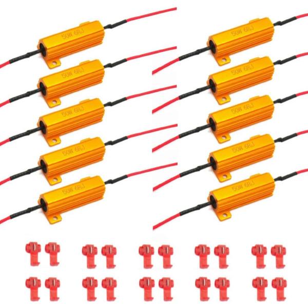 【並行輸入品】AIRKOUL 50W 6ohm 負荷抵抗器 固定 LED電球 高速ハイパーフラッシュ...