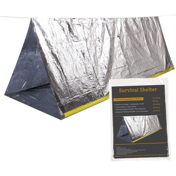 Ninth C 2-Person Emergency Tube Tent 8’ X 5’ Water...