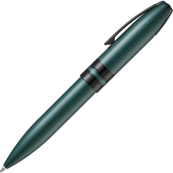 【並行輸入品】Sheaffer アイコン メタリックグリーン 光沢ブラック PVDアプリ付きボールペ...