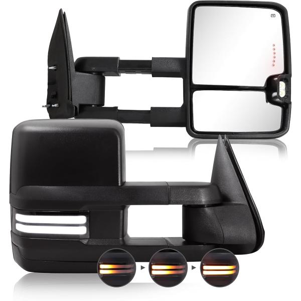 【並行輸入品】HF Autoparts Swichback トーイングミラー 2003-2007 C...