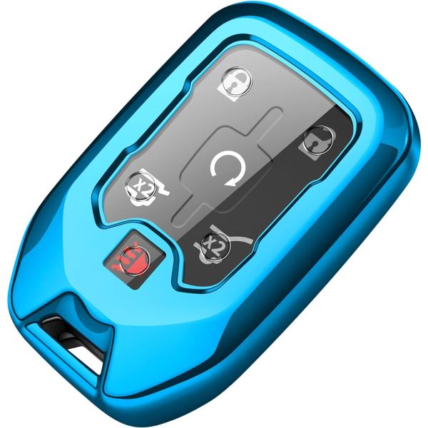 【並行輸入品】Tukellen シボレーキーフォブカバー プレミアムソフト TPU フルプロテクショ...