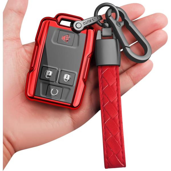 【並行輸入品】Sindeda シボレーキーフォブカバー キーチェーン付き フルプロテクション キーシ...