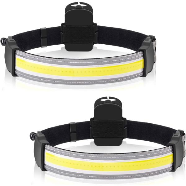 【並行輸入品】4 x 2パックヘッドランプ懐中電灯、2000ルーメンLED 220°　