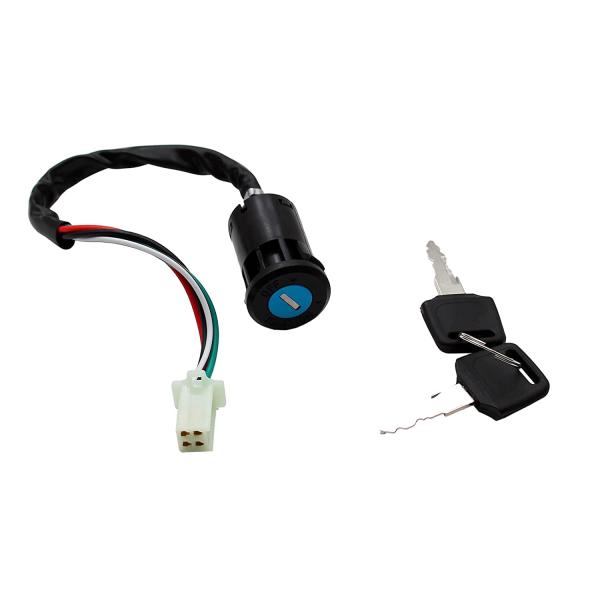 【並行輸入品】4 Wire Ignition Key Switch for 50cc 70cc 90...