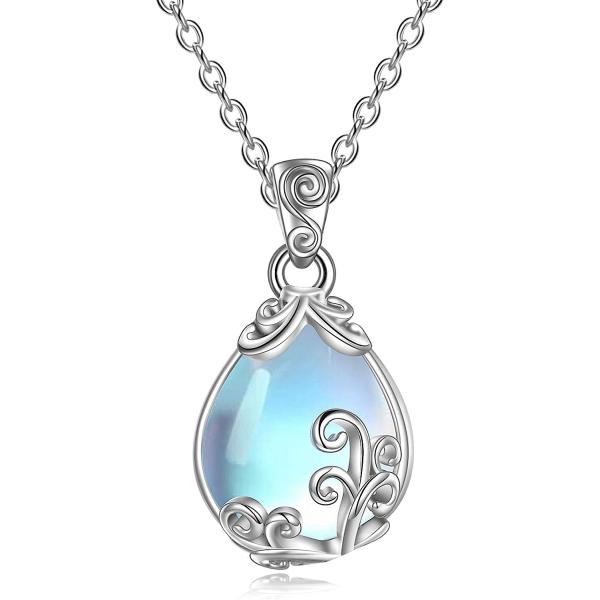 【並行輸入品】POPLYKE スターリングシルバー ムーンストーン/アワビシェル/ターコイズフィリグ...