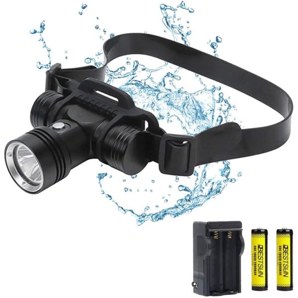 GRABOYY Diving Headlamp 2000 Lumens Rechargeable S...