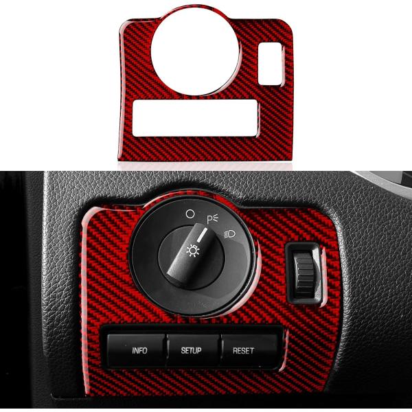 【並行輸入品】Carbon Fiber Interior Trim Cover for Mustan...