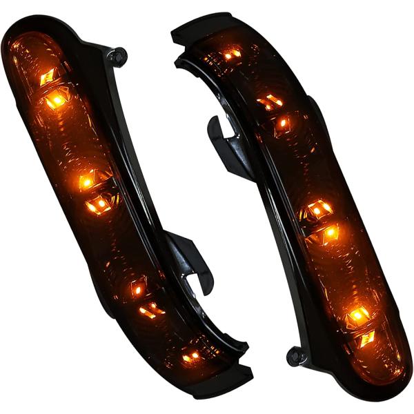 X AUTOHAUX Pair LED Rearview Mirror Turn Signal Li...