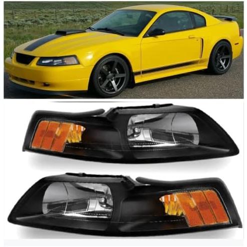 【並行輸入品】ROXX Headlights for For 1999-2004 Ford Must...