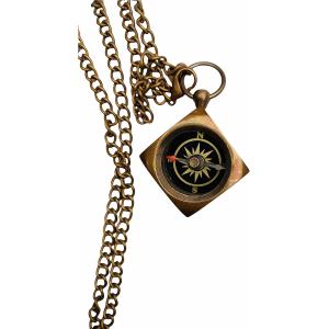 真鍮製Lockit Compass with Me 刻印真鍮コンパス チェーン付き ウェディングギフト バレンタインデーギフト　並行輸入品｜dep-dreamfactory