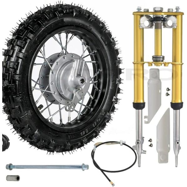10inch Wheel 2.50-10 Tire Rim Assembly + Front For...