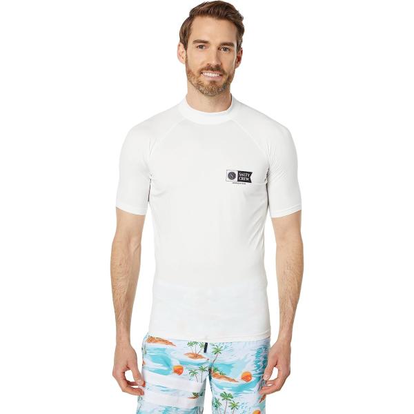 Salty Crew Shelter Short Sleeve Rashguard White XL...